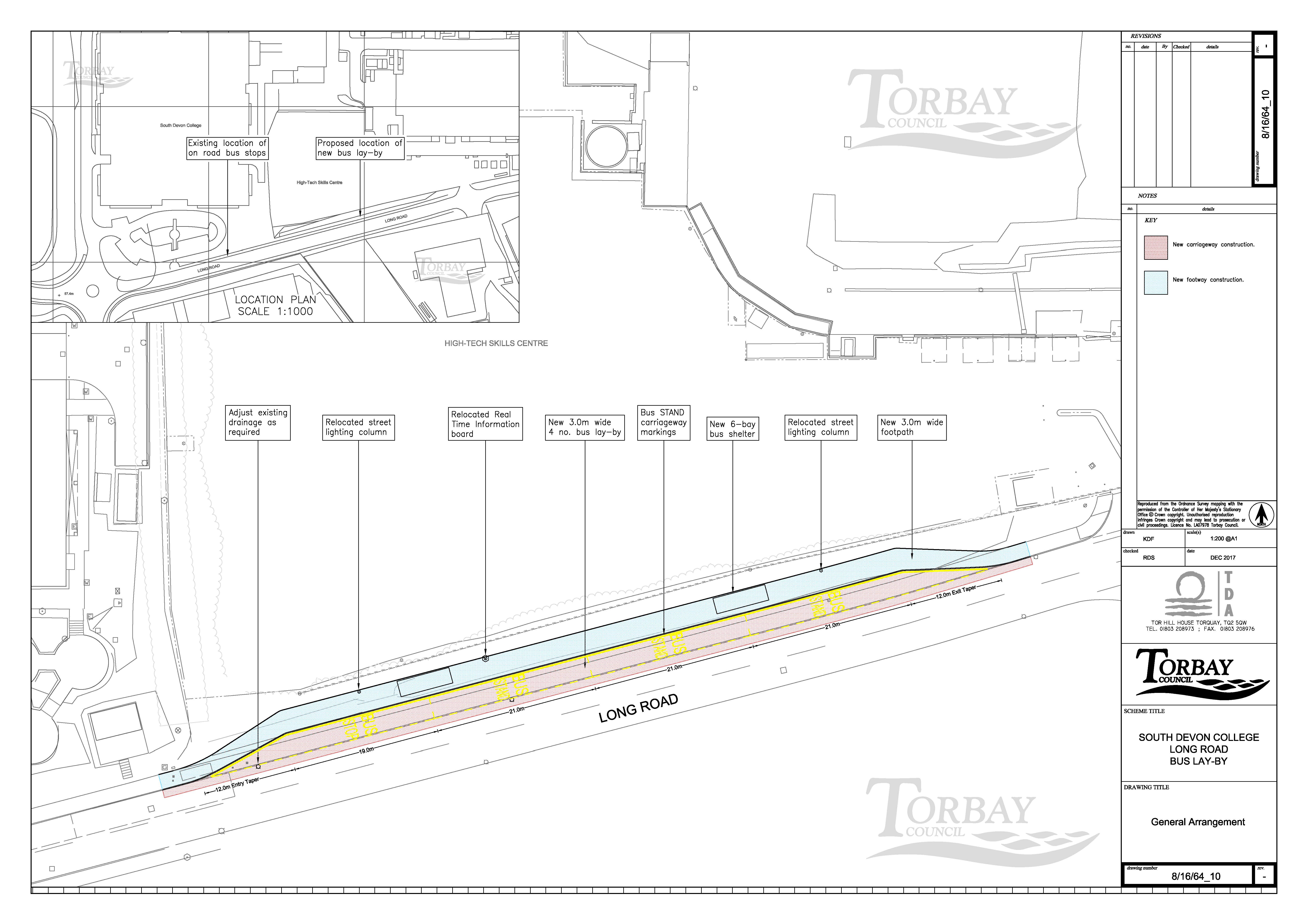 Proposed Long Road bus layby.