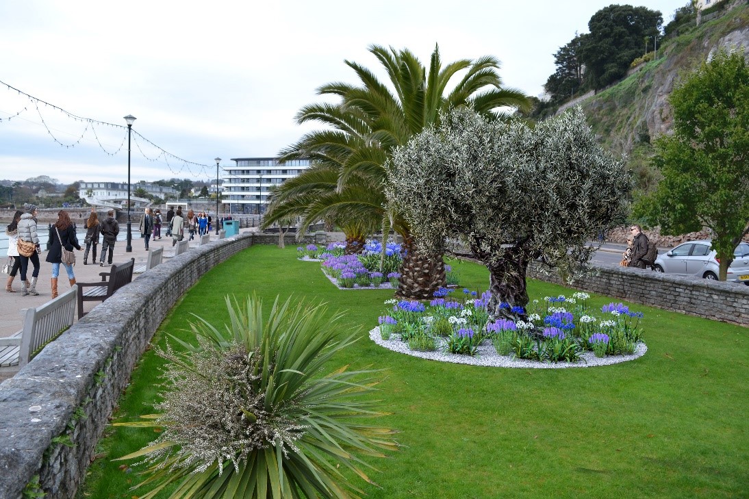 What the enhanced landscape scheme in the Sunken Gardens could look like