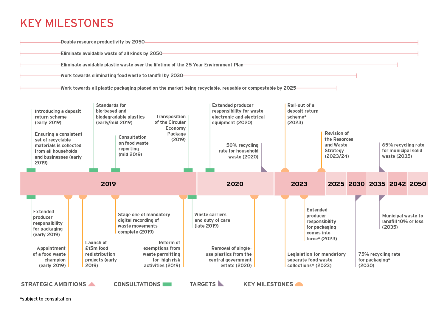 The Government’s Key Milestones for progress