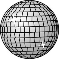 image of shiny disco ball