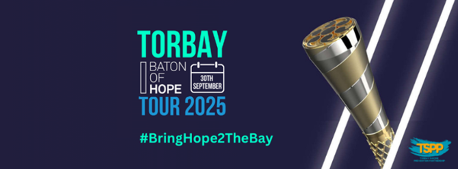 Torbay Baton of Hope Tour on 30 September, #bringhope2thebay