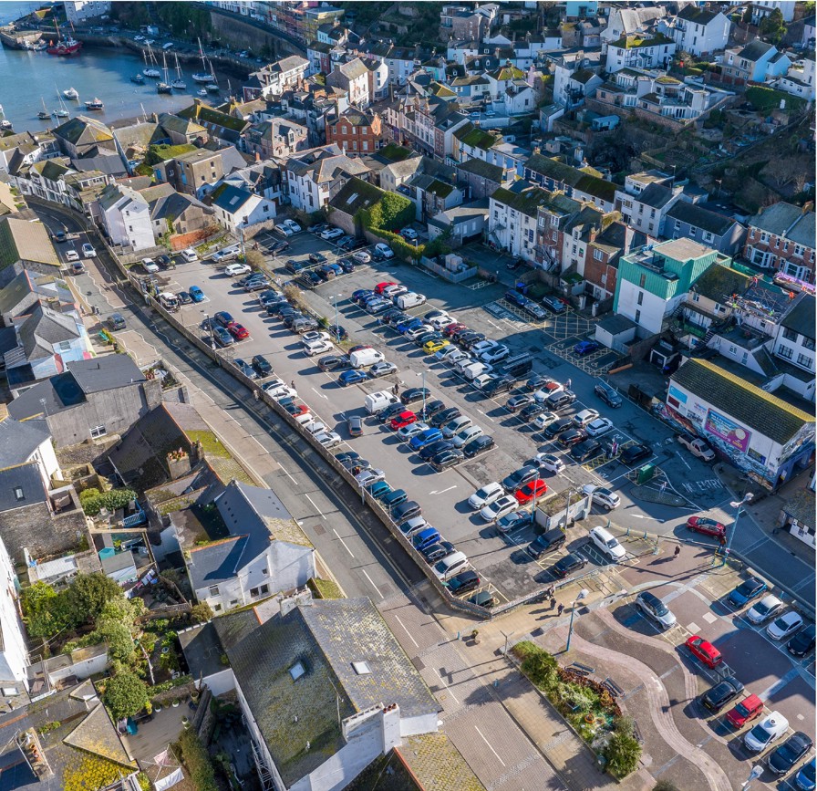 Current site of car park with no changes.