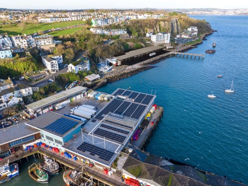Brixham Harbour drone view 12 March 2026