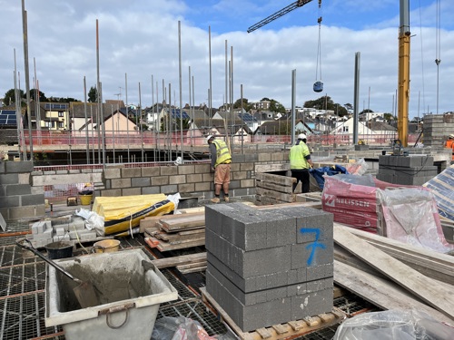 Construction site of the St Kilda redevelopment.
