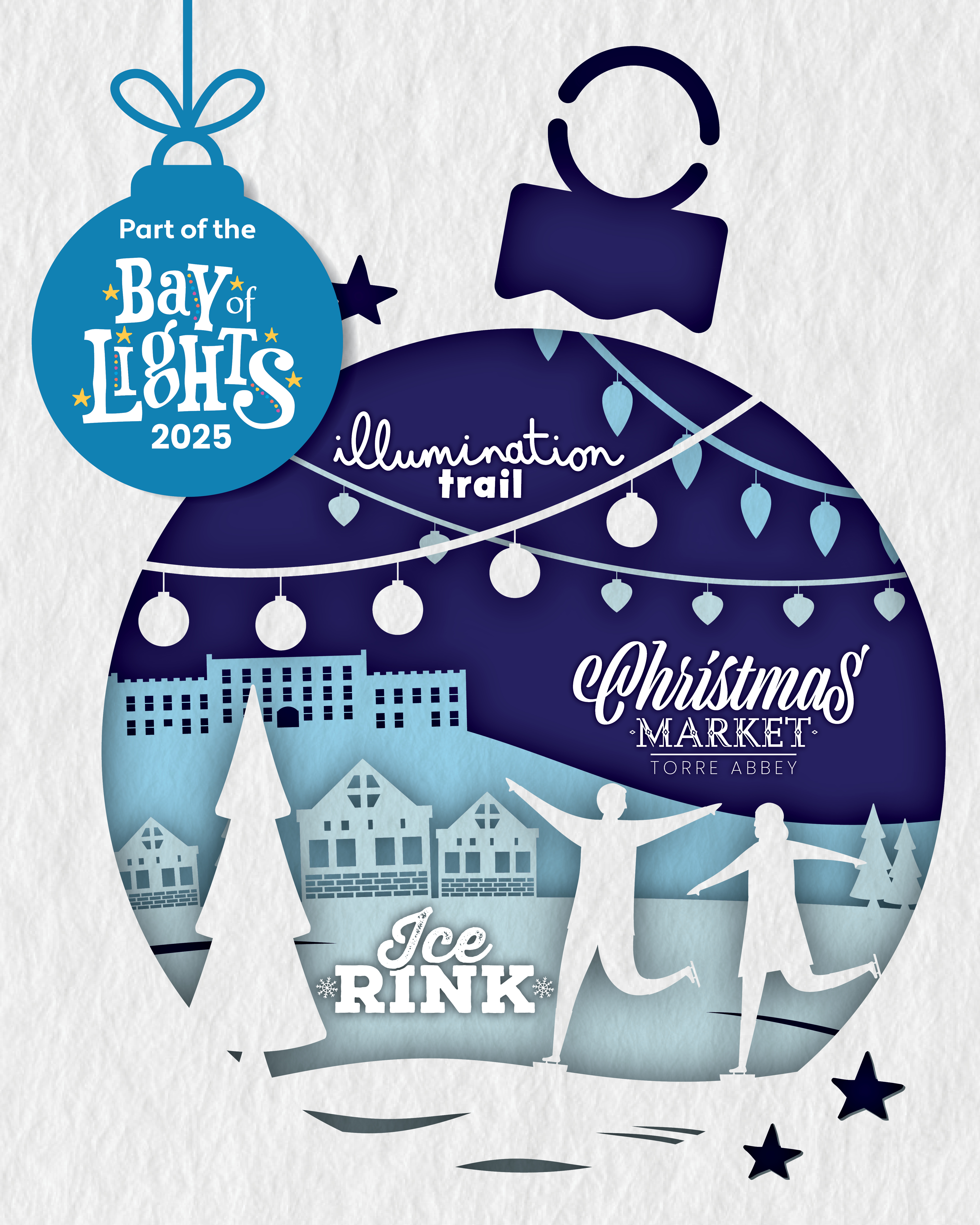 The Bay of Lights 2025: The Illumination Trail, Ice Rink and Torre Abbey Christmas Market. 