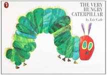 Front cover of the book, The very Hungry Caterpillar written by Eric Carle